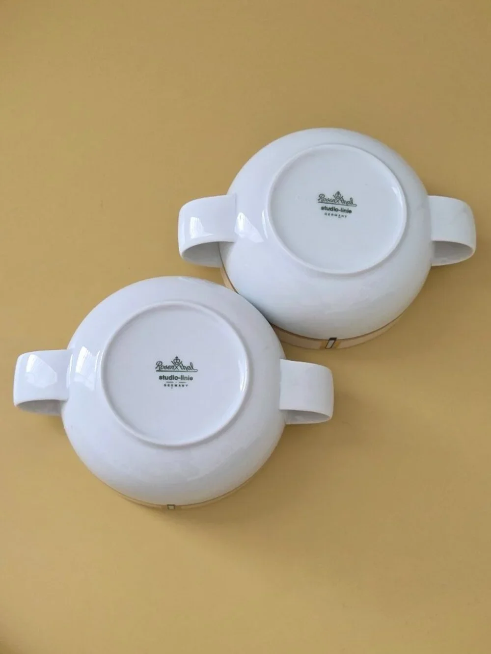 ROSENTHAL STUDIO-LINIE Two-Handled Soup Bowls - Set of 2 - GERMANY